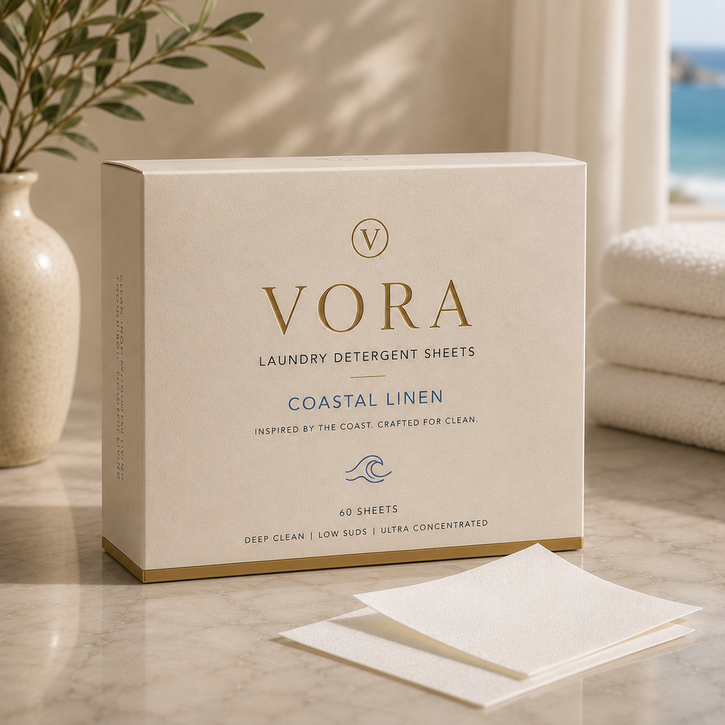 Coastal Linen Luxury Laundry Sheets – 60 Sheets | Ocean & Sea Salt Scent